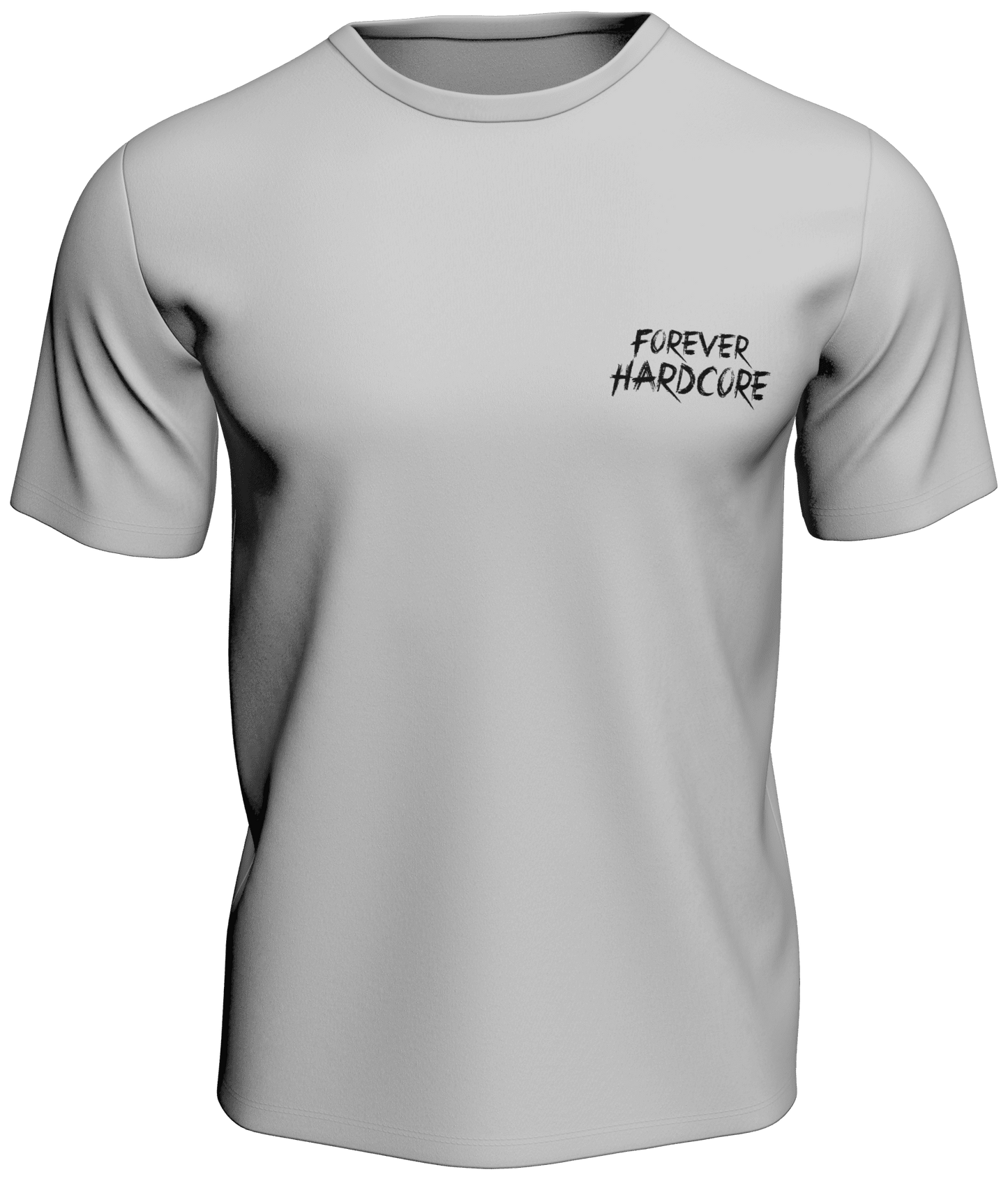 100% or Nothing 'Forever Hardcore' Slogan Tee V2 Grey