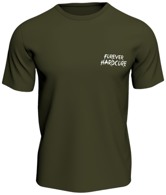 100% or Nothing 'Forever Hardcore' Slogan Tee [Green]