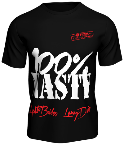 Official Team Nasty '100% Nasty' Slogan Tee