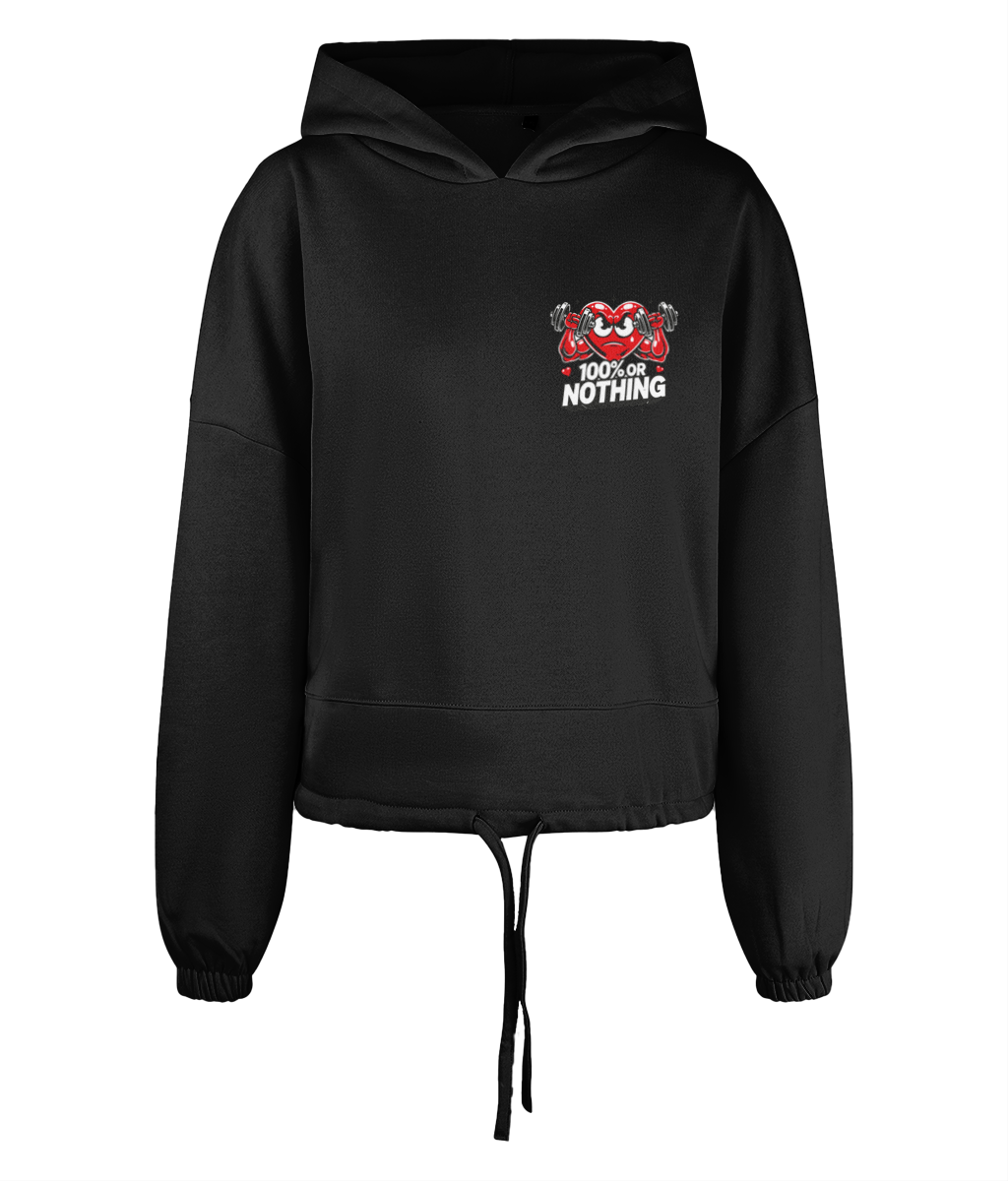 "Valentines" Women's TriDri® Cropped Oversize Hoodie