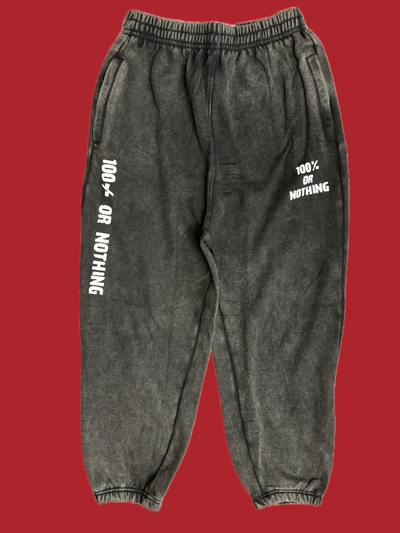 100% or Nothing Forever Hardcore Sweat Pants / Joggers [Acid Wash]