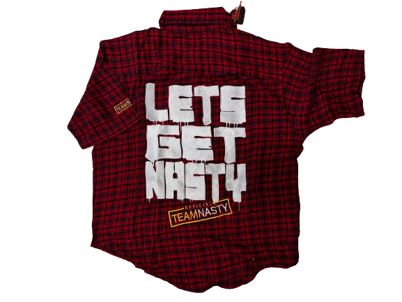 NEW Official Team Nasty 'Lumberjack' Shirt [RED EDITION]
