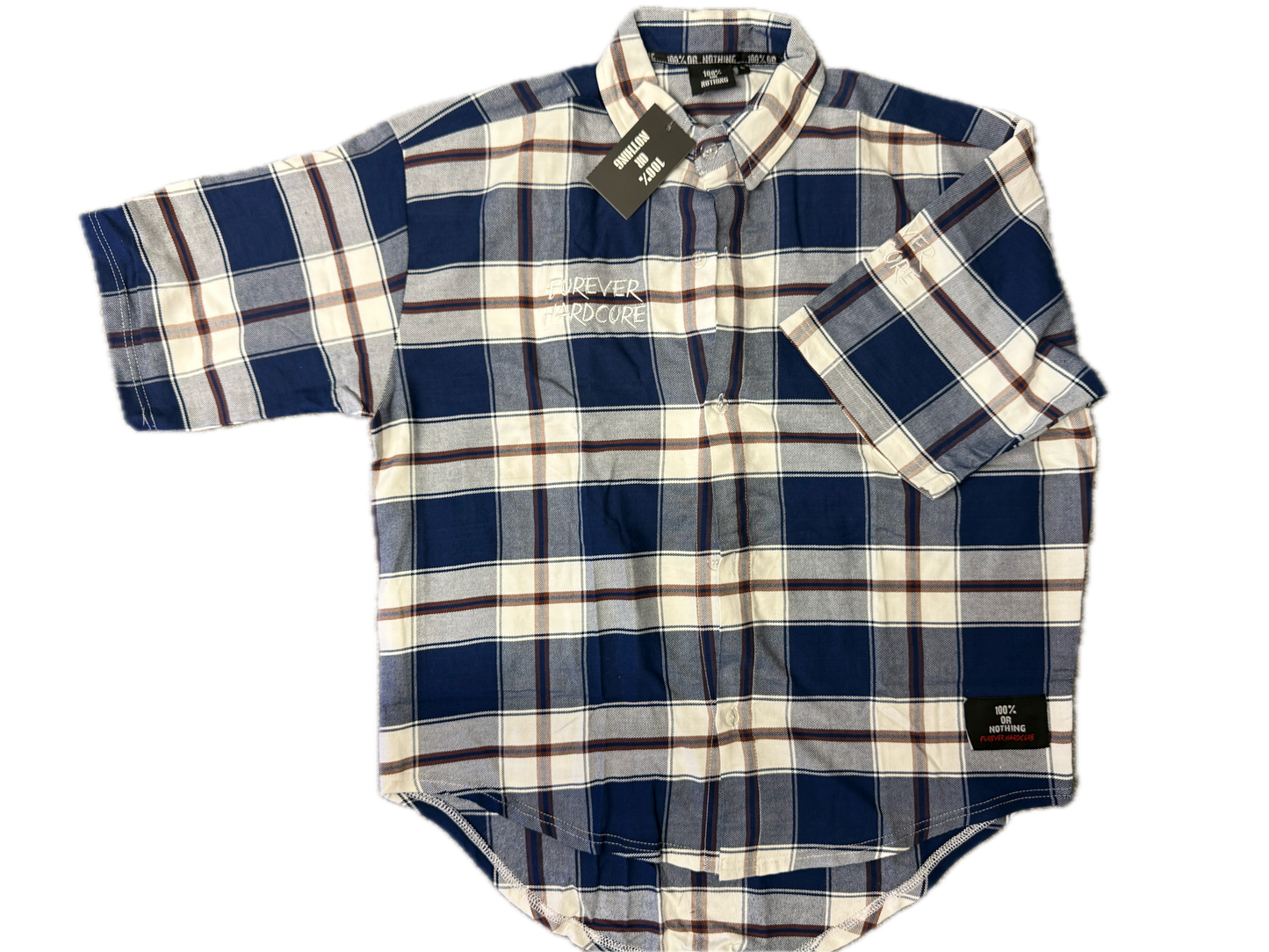 100% or Nothing 'Heavy Duty Lumberjack' Shirt [BLUE/WHITE]