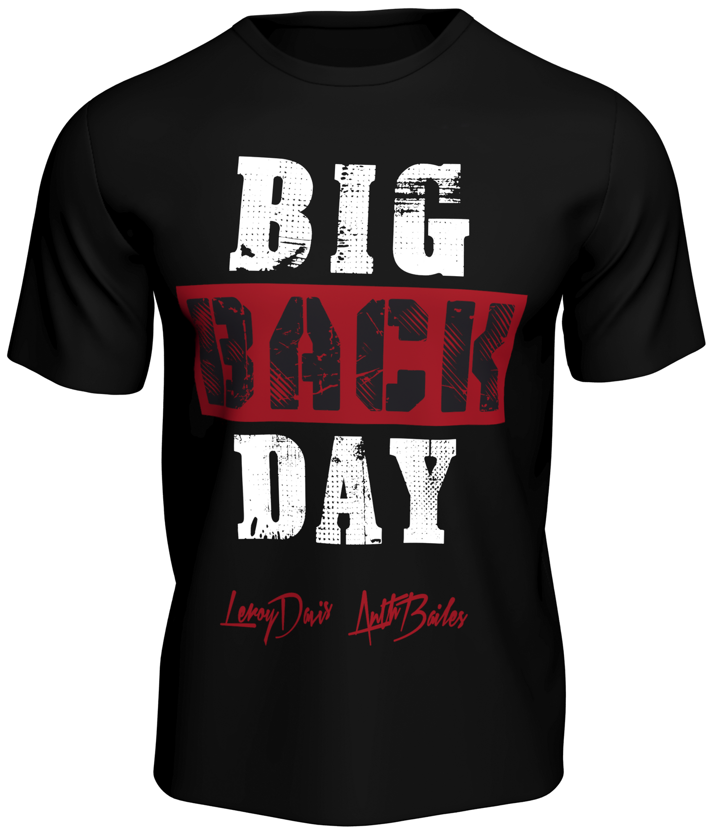 Official Team Nasty 'Big Back Day' Slogan Tee