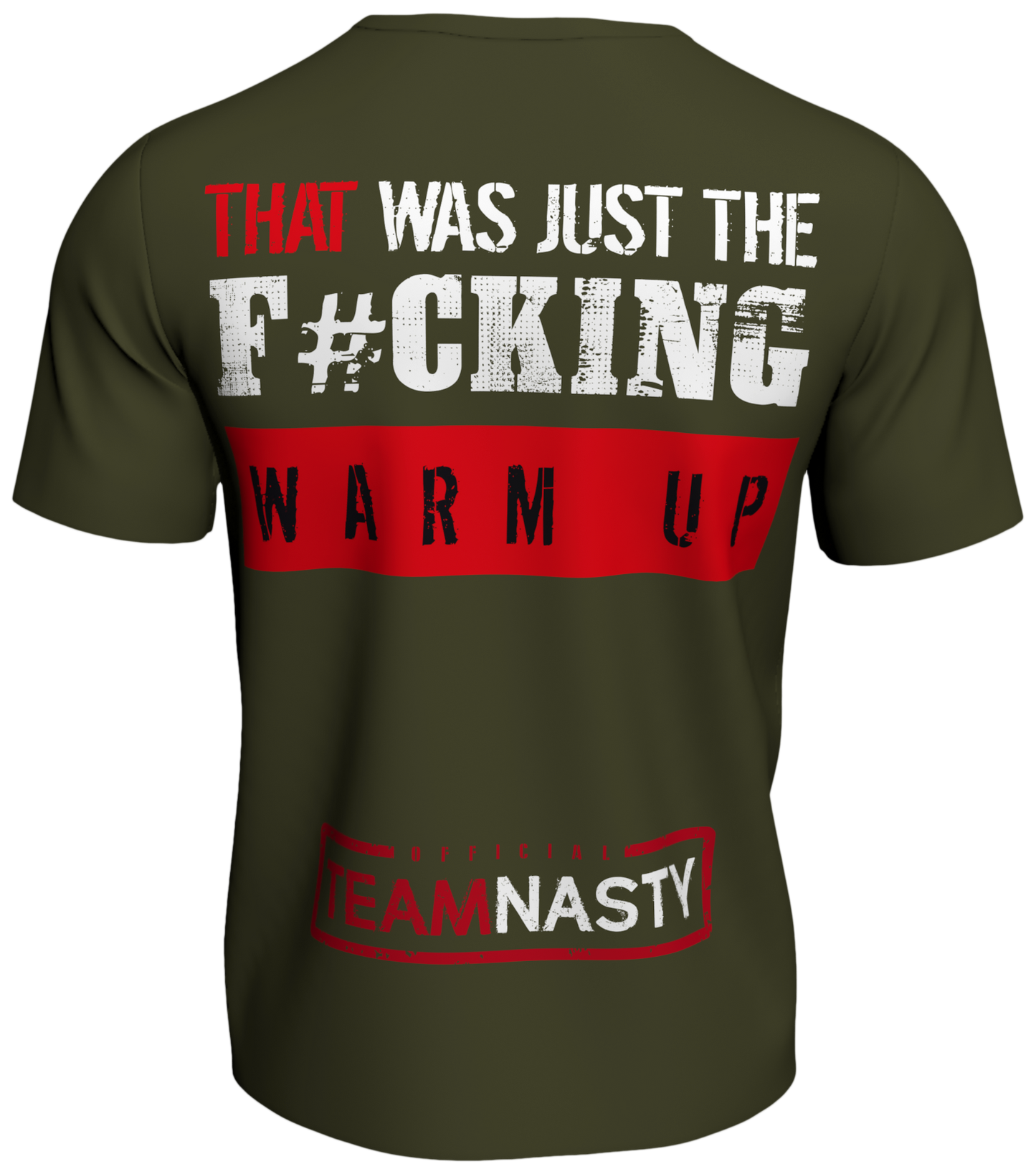 Official Team Nasty 'Drive It Up' Slogan Tee [Olive]