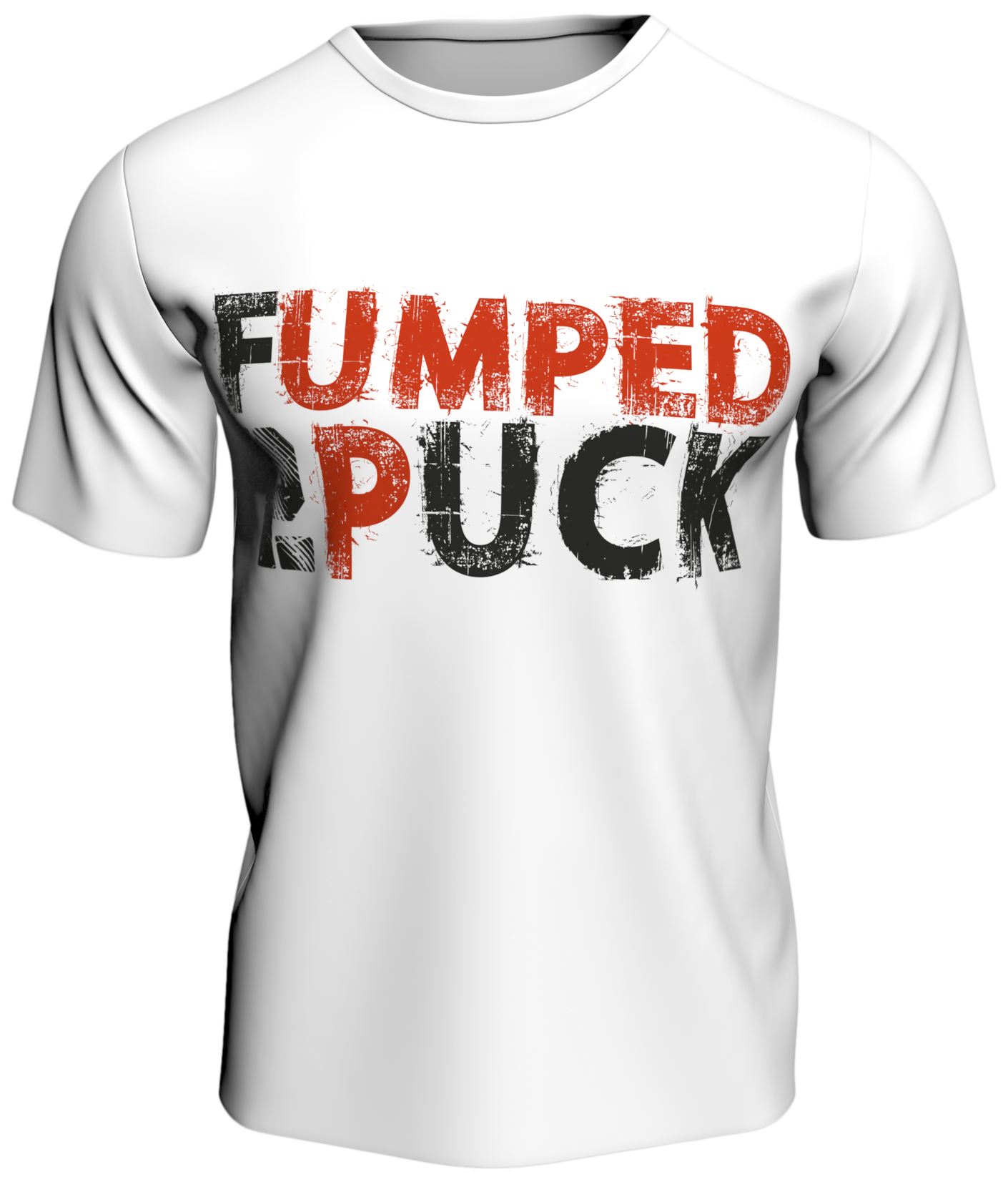 HKK 'Fumped 2 Puck' Slogan Tee | White