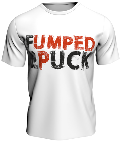 HKK 'Fumped 2 Puck' Slogan Tee | White