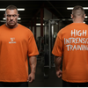 100% or Nothing 'HIGH INTRENSITY TRAINING' Slogan Tee (Orange)