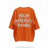 100% or Nothing 'HIGH INTRENSITY TRAINING' Slogan Tee (Orange)