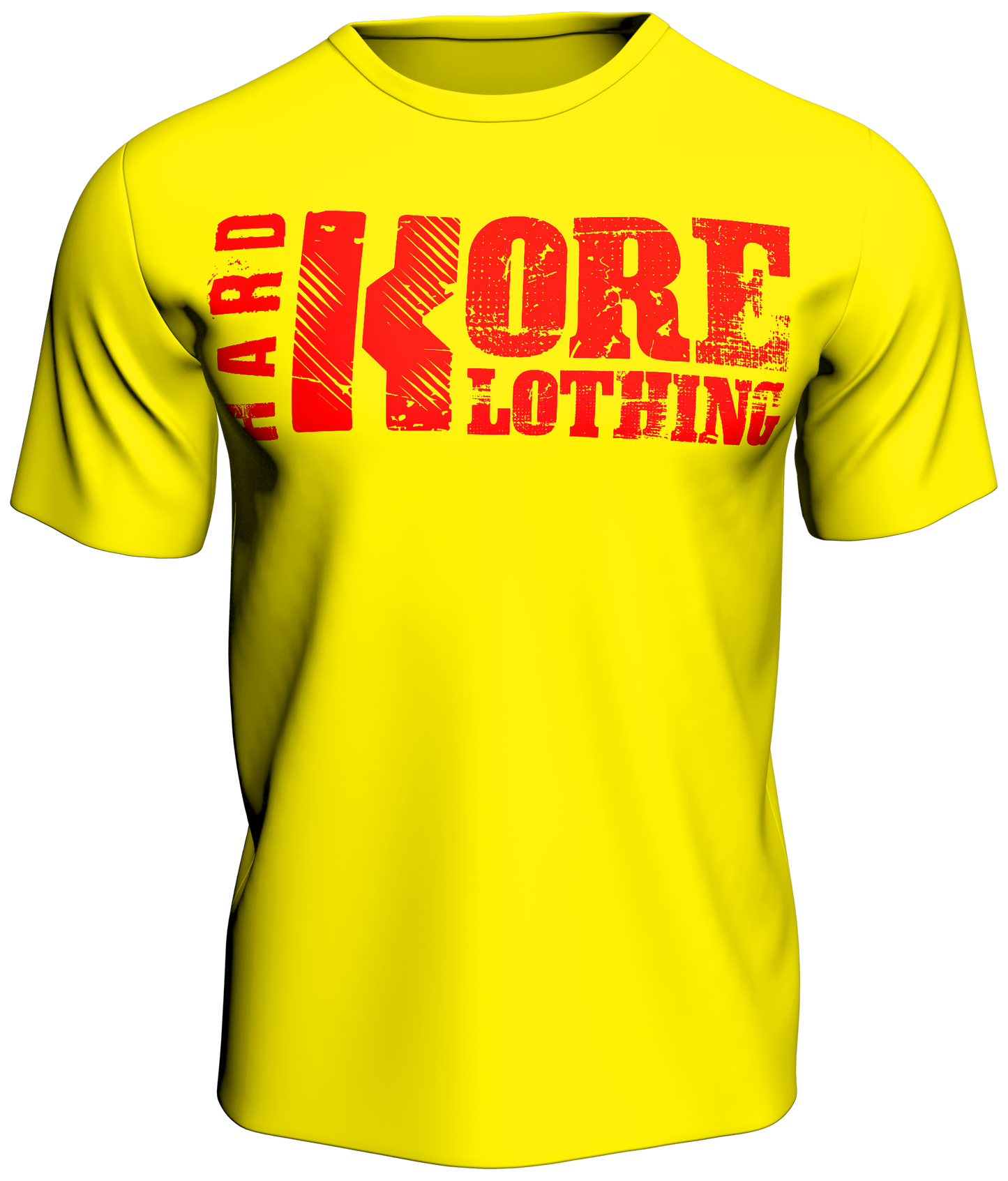 HKK 'WARNING Low Carb Day' Slogan Tee [Sunburst-Yellow]