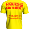 HKK 'WARNING Low Carb Day' Slogan Tee [Sunburst-Yellow]