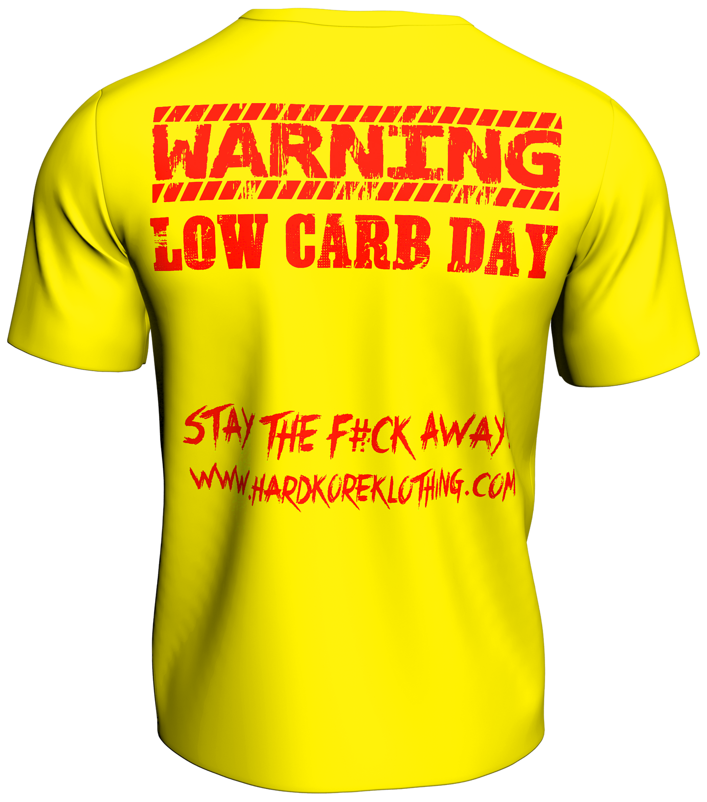 HKK 'WARNING Low Carb Day' Slogan Tee [Sunburst-Yellow]