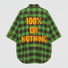 Forever Hardkore 100% or Nothing 'Lumberjack' Shirt [GREEN EDITION]