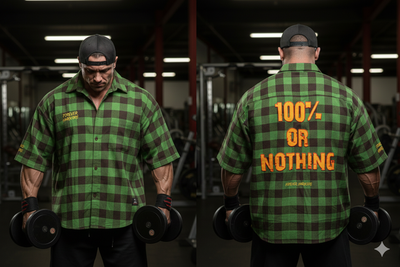 Forever Hardkore 100% or Nothing 'Lumberjack' Shirt [GREEN EDITION]