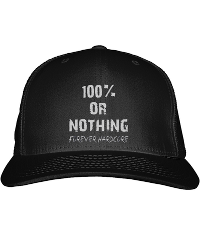 Official 100% or Nothing Forever Hardcore Snapback Cap