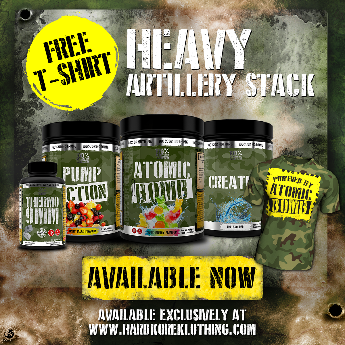 HEAVY ARTILLERY STACK [Discounted plus FREE T-shirt]