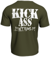 Official Team Nasty 100% Nasty Kick Ass Don't Kiss It Bodybuilding T-Shirt