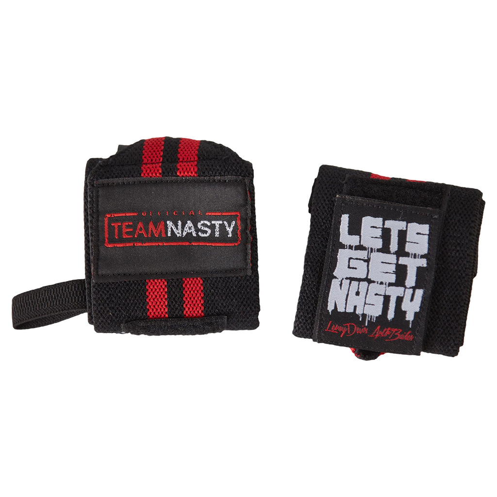 Official Team Nasty Lets Get Nasty Wrist Wraps Leroy Davis Anth Bailes