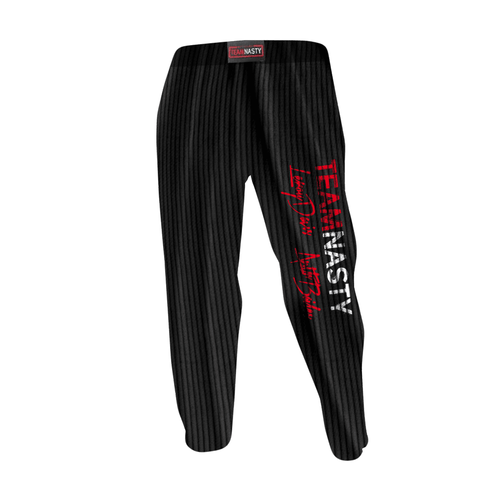 Old Skool Training Pants Official Team Nasty RED hardkoreklothing