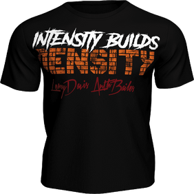 Official Team Nasty 'Intensity Builds Density' Slogan Tee