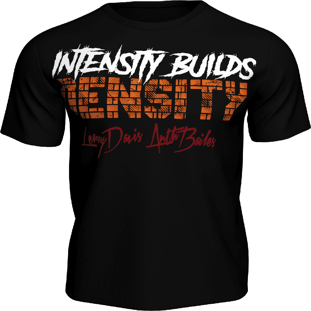 Official Team Nasty 'Intensity Builds Density' Slogan Tee