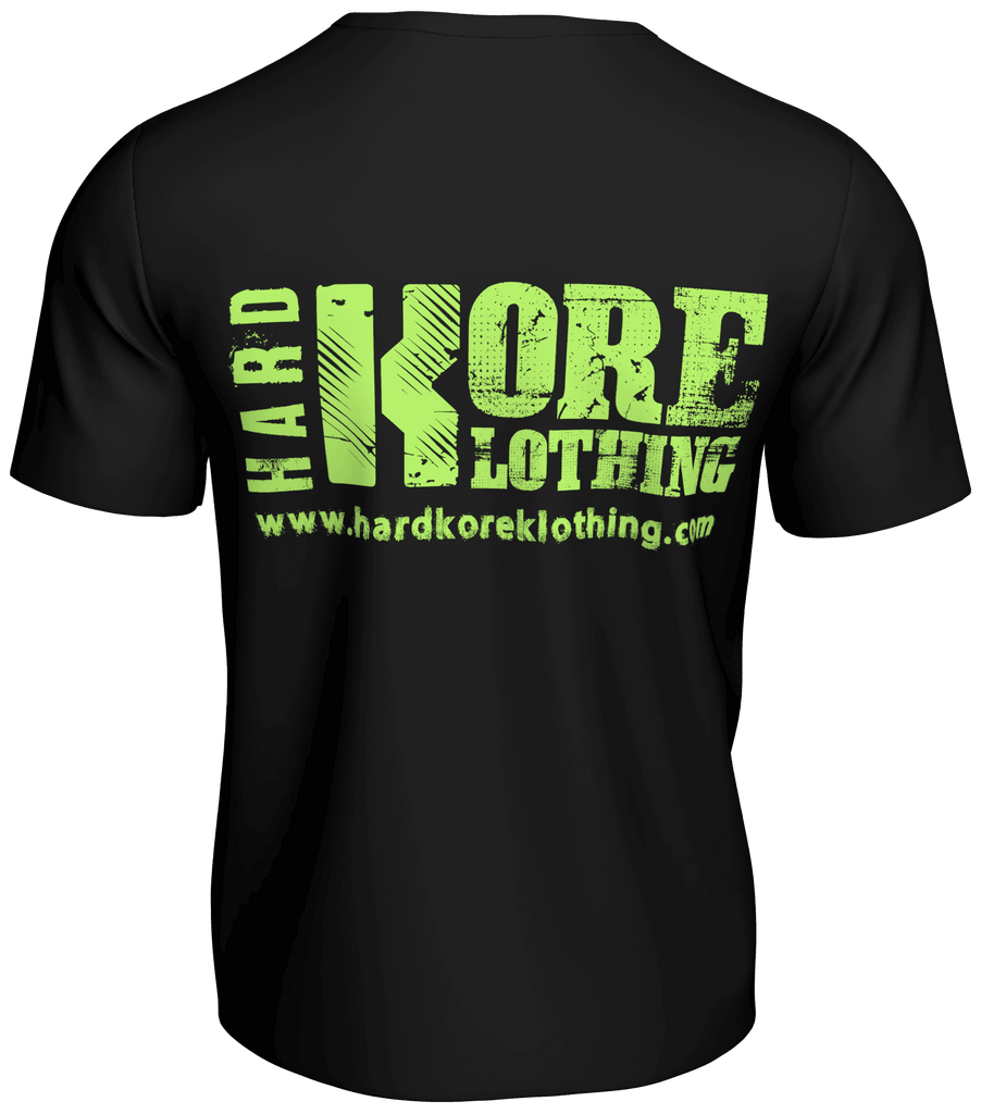 HardkoreKlothing black green bodybuilder t-shirt