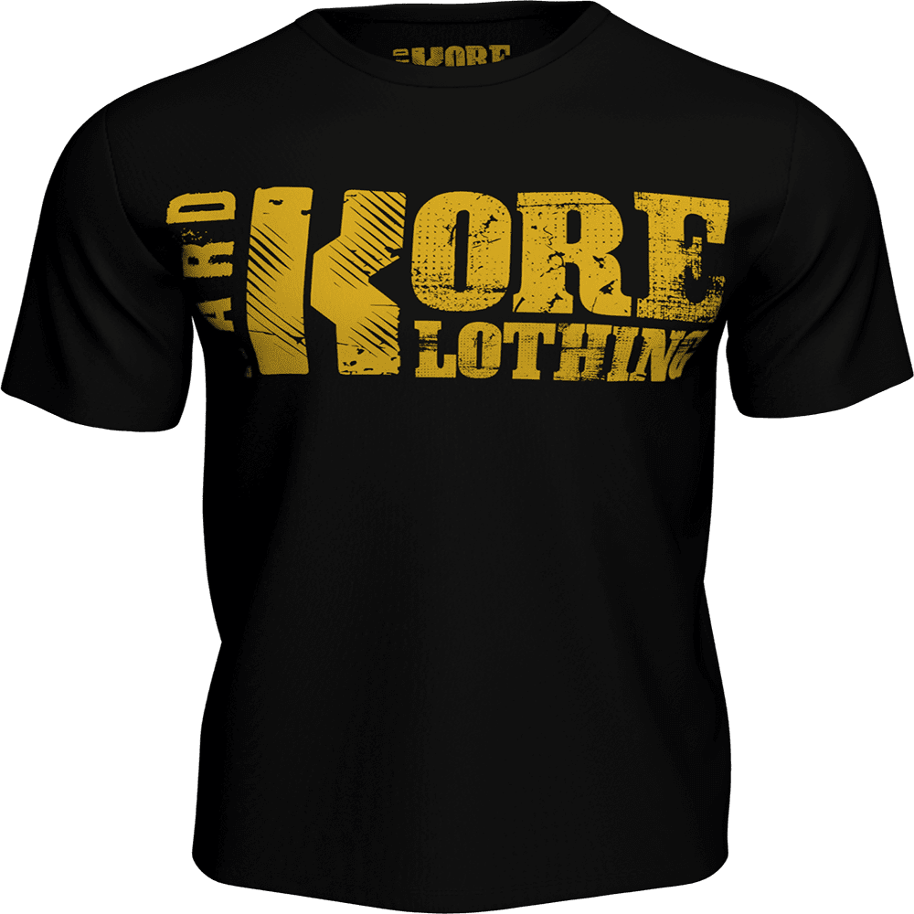 Black HardkoreKlothing Bodybuilding T-Shirt