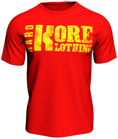 Red HardkoreKlothing Bodybuilder T-Shirt WARNING Low Carb Day