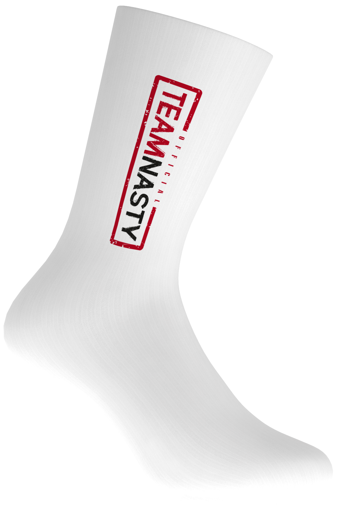 Mens Sports Socks [Black / White] - Official Team Nasty